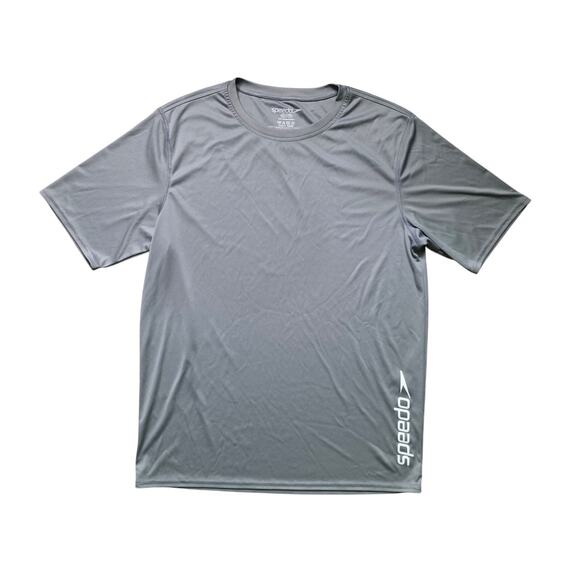 Speedo Men’s Gray Athletic Shirt Large Dri-Fit Performance - Picture 1 of 6